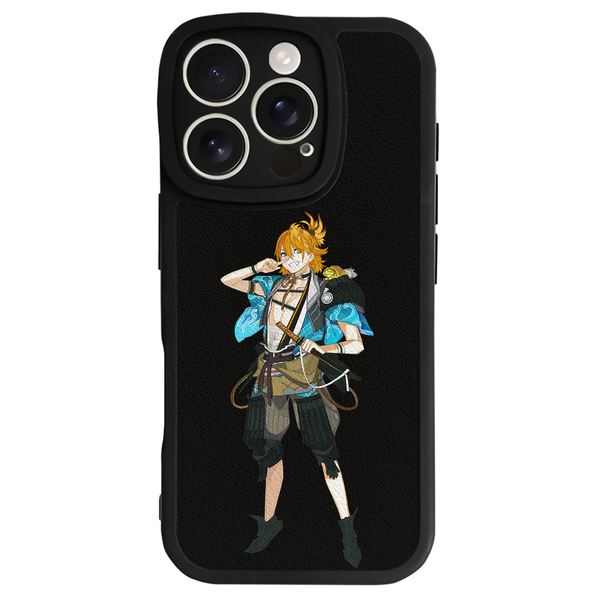 （画像用） 刀剣乱舞 Touken Ranbu 【iPhone 16シリーズ対応】シリコンスマホケース（レザー調） 材質：シリコン